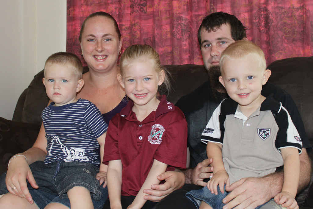 Aleisha and her partner, Peter, want a bigger place for their growing family but rental prices are too expensive. Aleisha and her partner, Peter, want a bigger place for their growing family but rental prices are too expensive.
